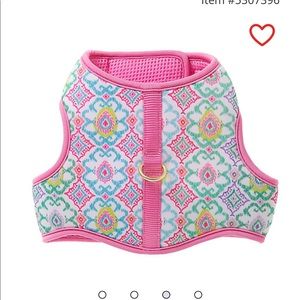 Top Paw® Green & Pink Floral Adjustable Vest Dog Harness